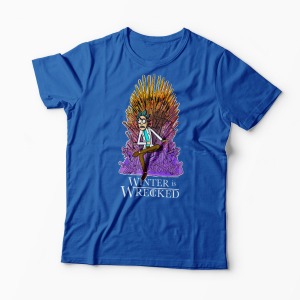 Tricou Rick Sanchez Winter is Wrecked - Bărbați-Albastru Regal